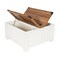 Flash Furniture Wyatt 35.75in Farmhouse Storage Coffee Table, Hinged Lift Top, Hidden Storage, White/Rustic Oak ZG-ZP-030-WT-GG - alternate 6